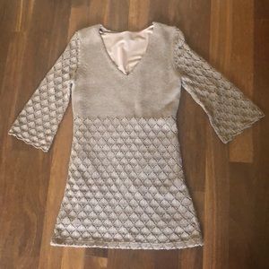 Boston Proper brown sweater dress